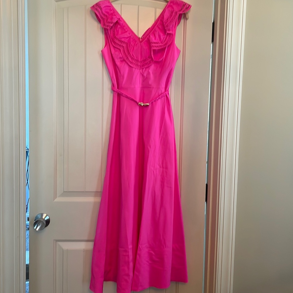 NWT Lilly Pulitzer Carine stretch midi dress, 0